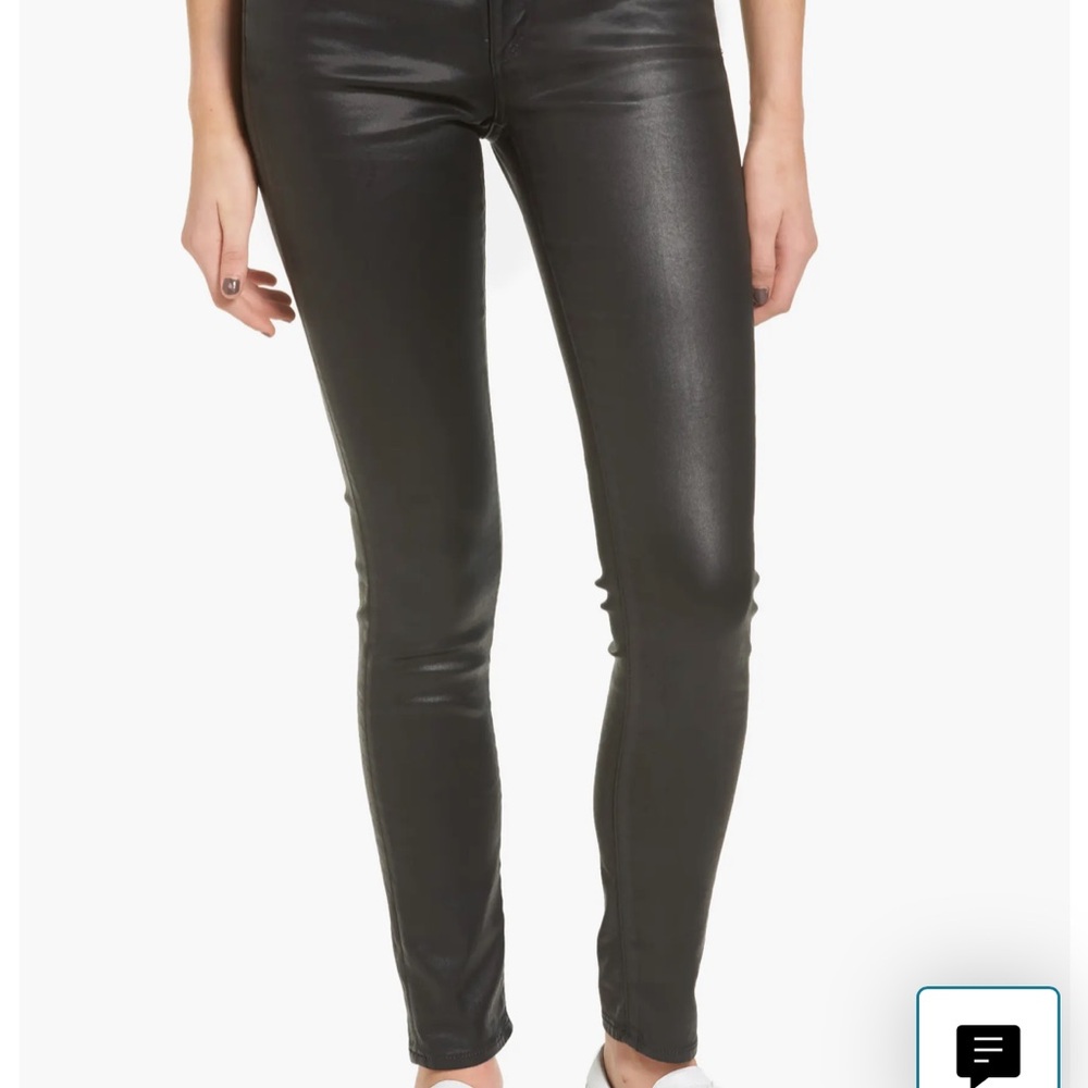 Sleek Black Faux Leather Pants